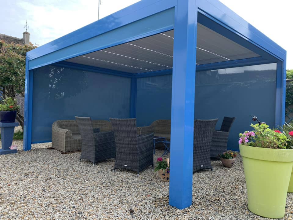 Pergolas aluminium colorée EuroHabitat Sens