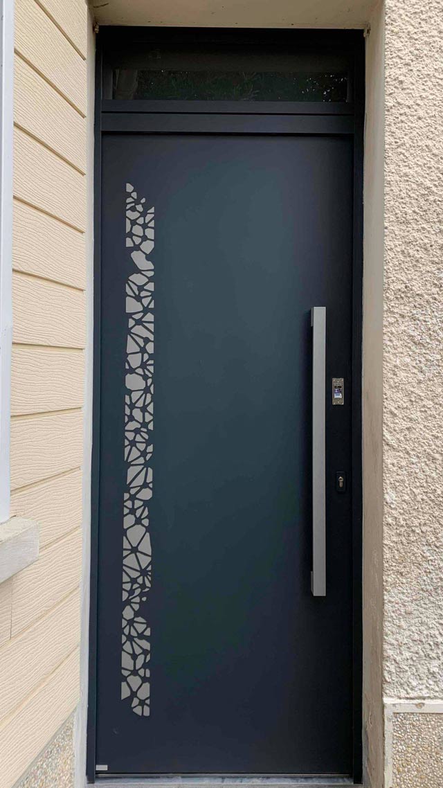 Porte Aluminium contemporaine Eurohabitat Sens