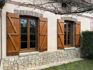 Fenêtres PVC imitation bois